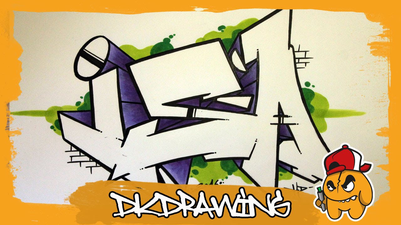 How to draw graffiti names - Isa #23