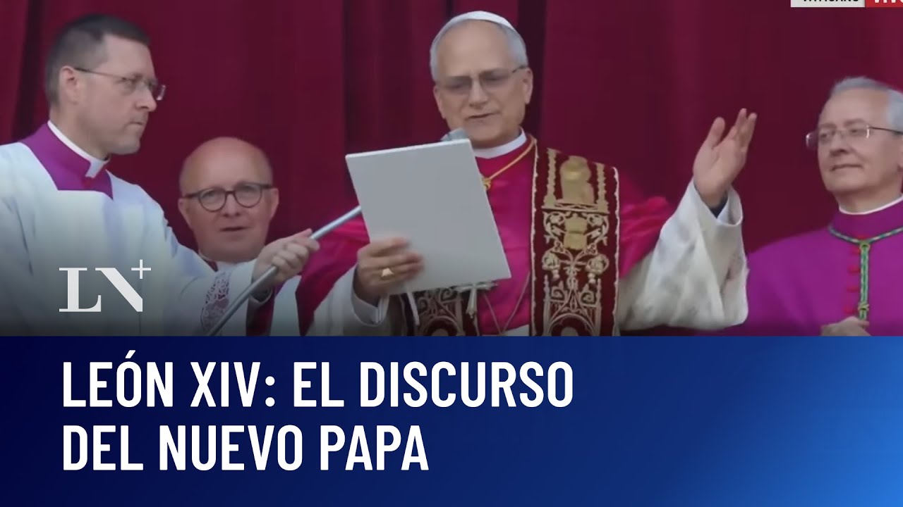 EL DISCURSO COMPLETO DE LEON XIV TRAS SER ANUNCIADO COMO NUEVO PAPA (DOBLADO AL ESPAÑOL)