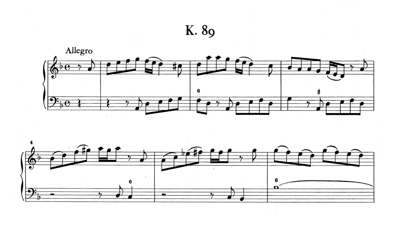 D. Scarlatti - Sonata in D minor, K.89 (Scott Ross)