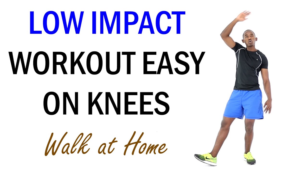 Low Impact Workout Easy On Knees/ Walk at Home for 20 Minutes