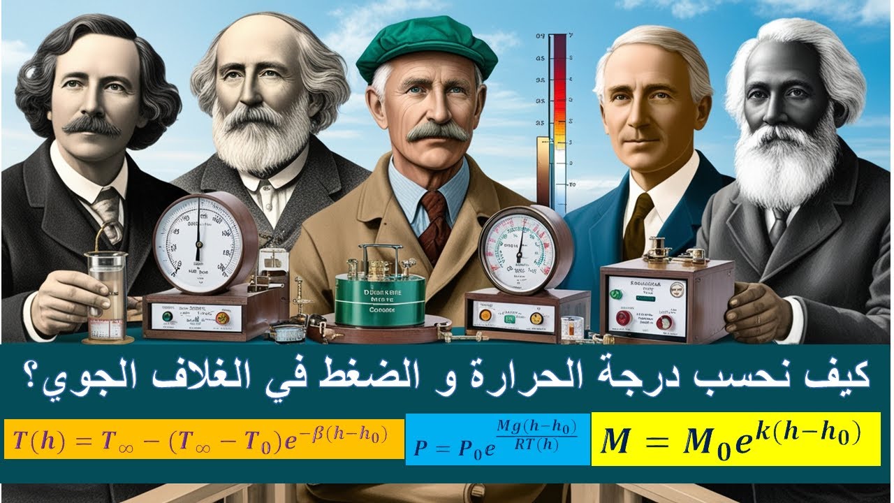 كيف نقوم بحساب درجة الحرارة و الضغط و الطاقة في جميع  مناطق الكرة الأرضية و جميع طبقات الغلاف الجوي