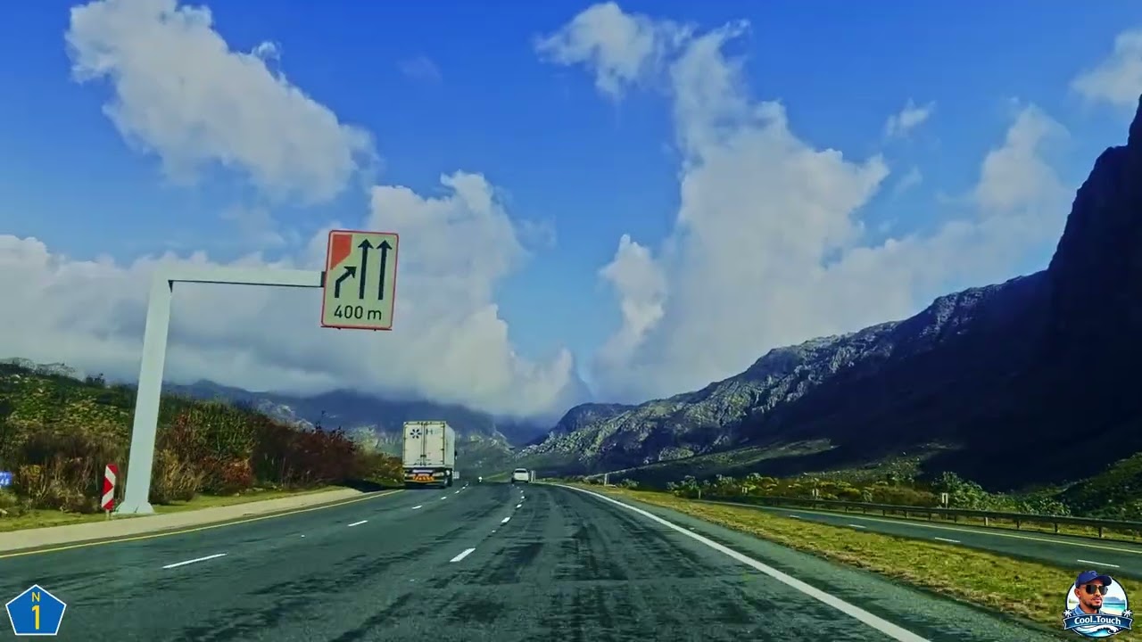 Driving Through the Huguenot Tunnel | Worcester ➝ Cape Town