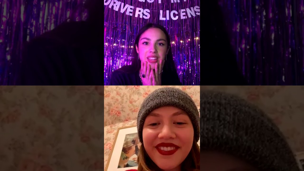 Olivia Rodrigo Instagram livestream DRIVERS LICENSE release party/day (7/1/2021) | IGLIVE