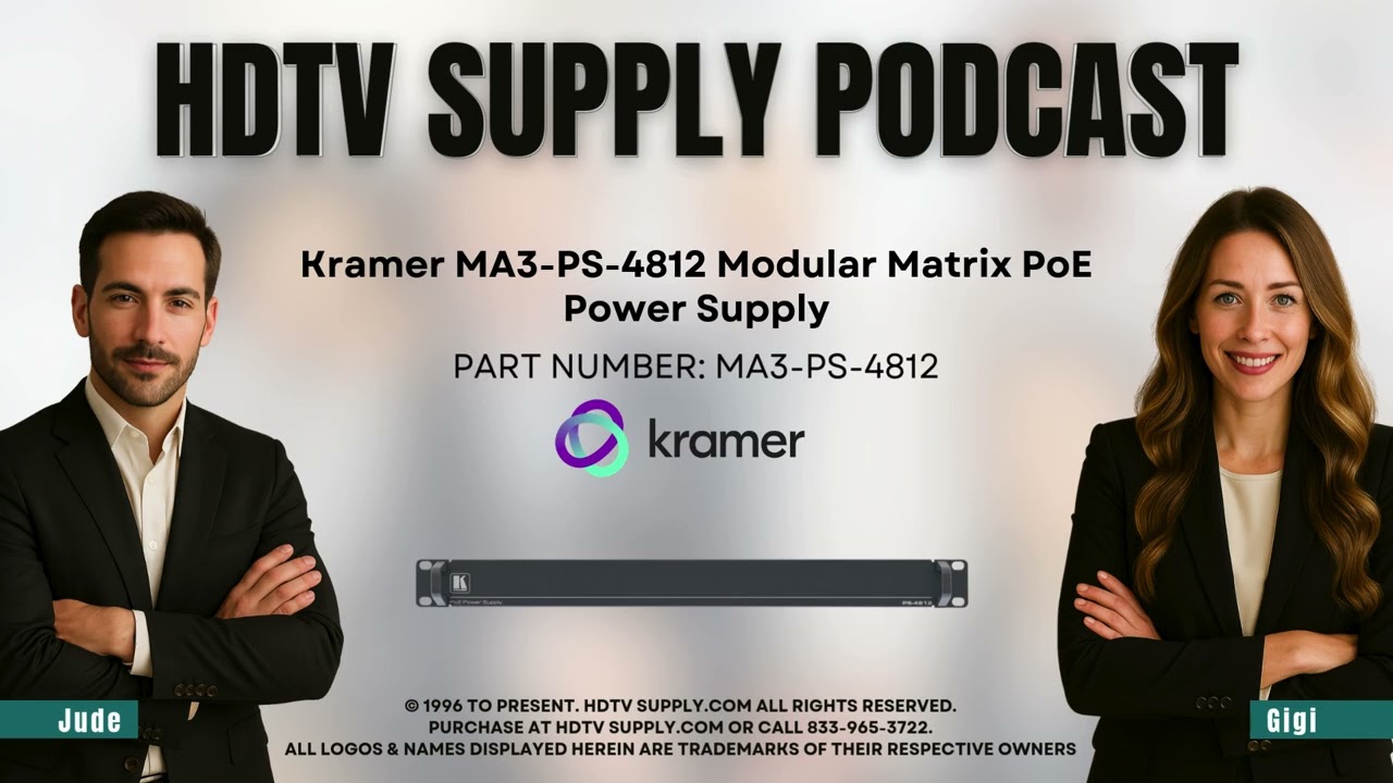 Kramer MA3-PS-4812 Modular Matrix PoE Power Supply