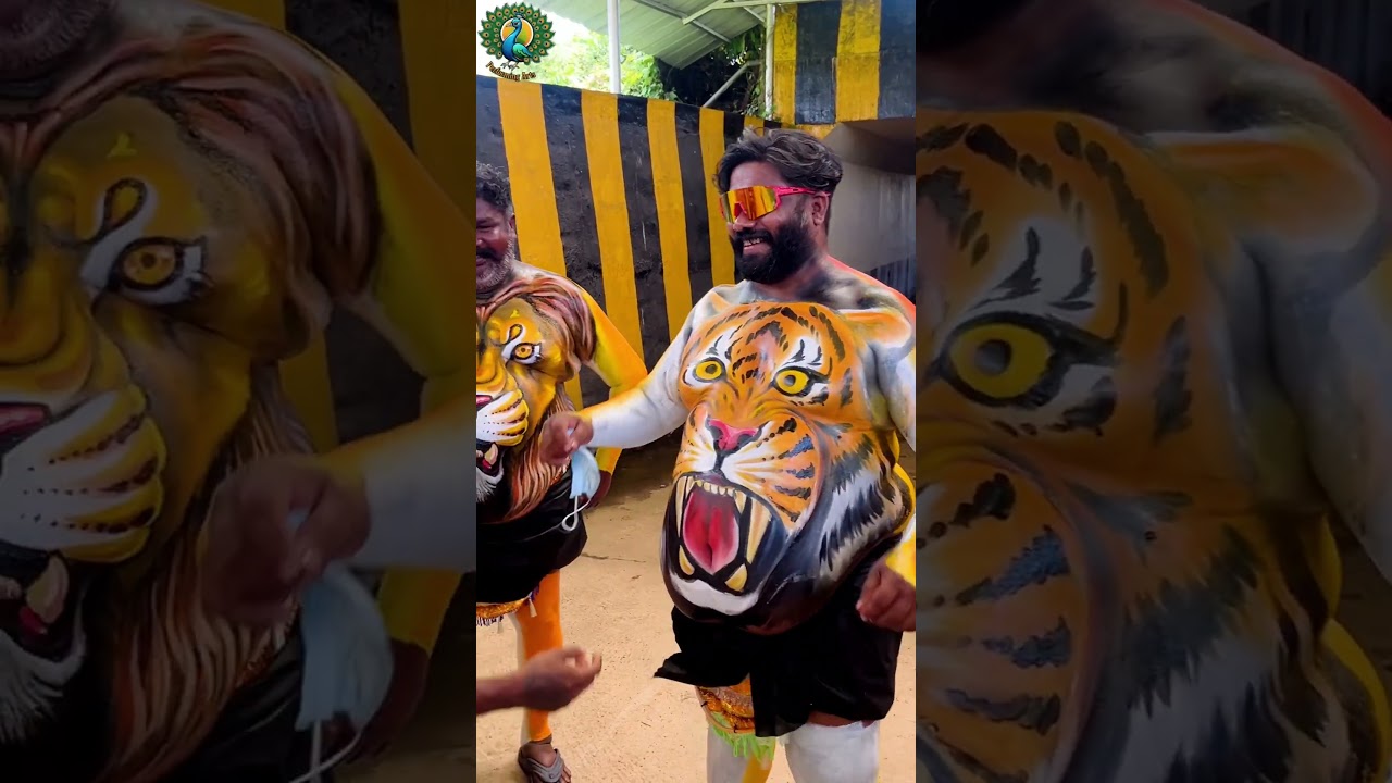 Pulikali | cultural festival | Tiger dance Chendamelam 9884436365