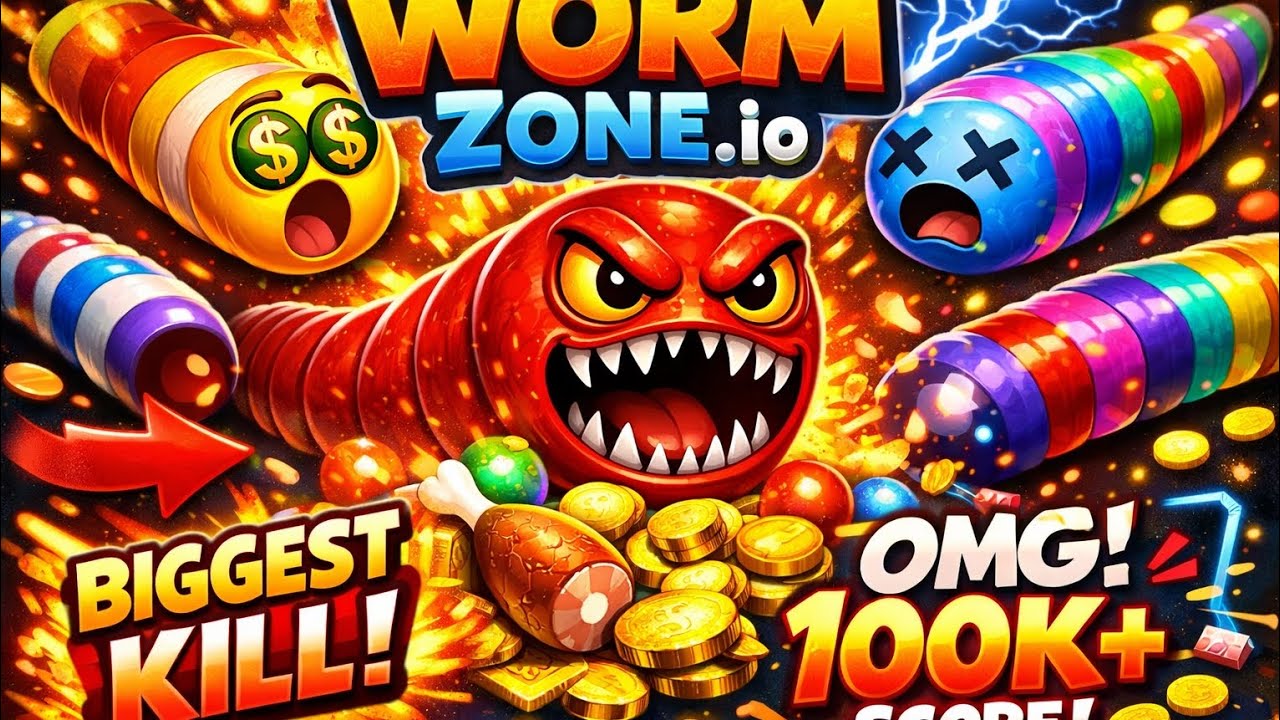 Worms Zone.io Sabse Bada Worm 😲 Impossible Gameplay