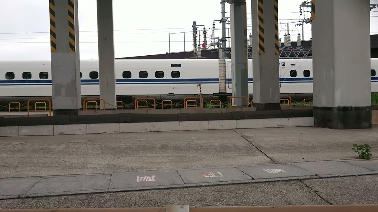 新大阪駅から鳥飼基地へ回送して入庫するN700S