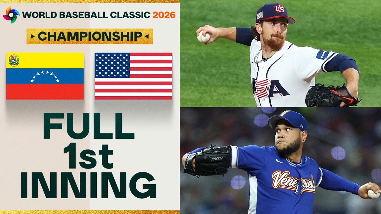 The FULL 1ST INNING between Team Venezuela and Team USA in the 2026 World Baseball Classic Final! 👀