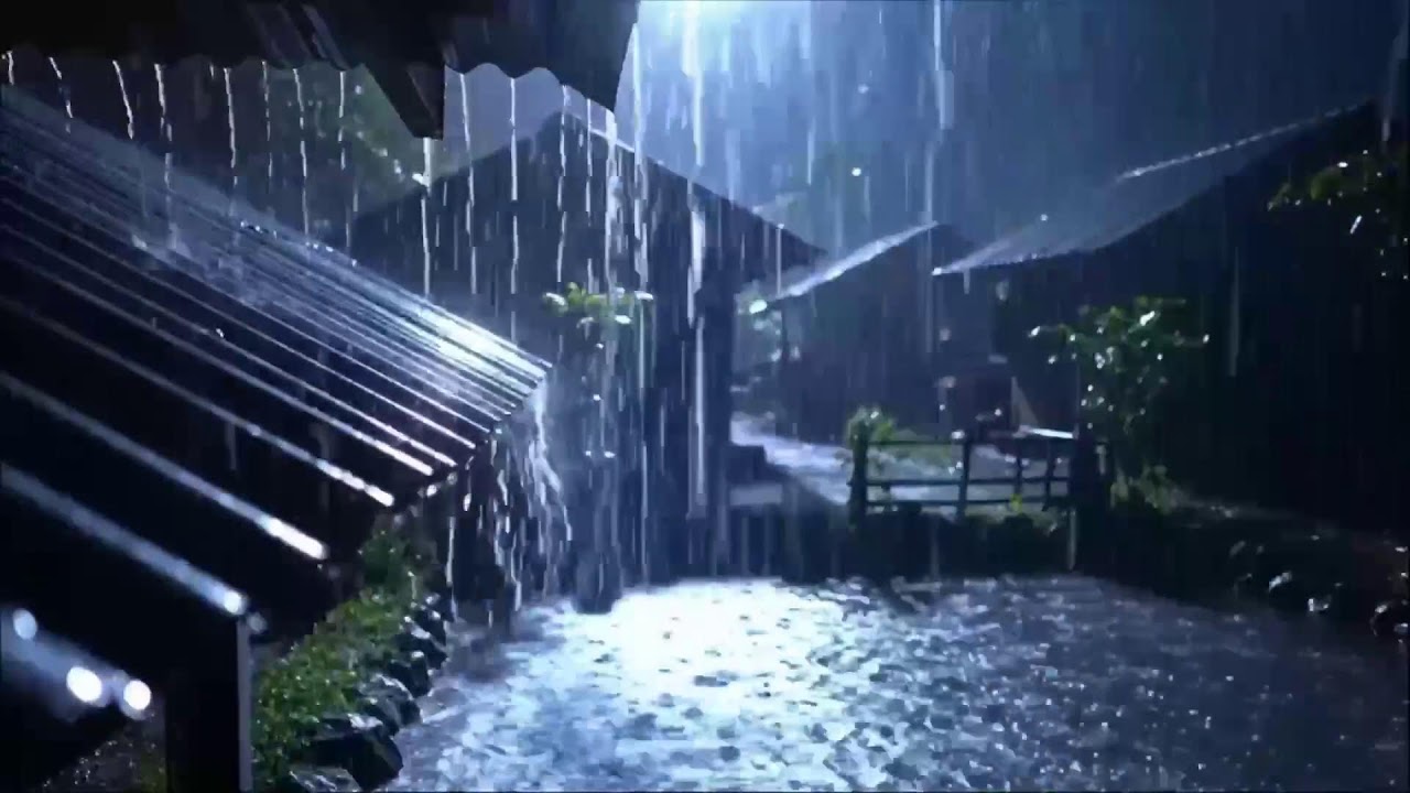 Peaceful Night Rain on Tin Roof ASMR | Soft Storm Ambience for Deep Sleep, Relaxing Dreams 200