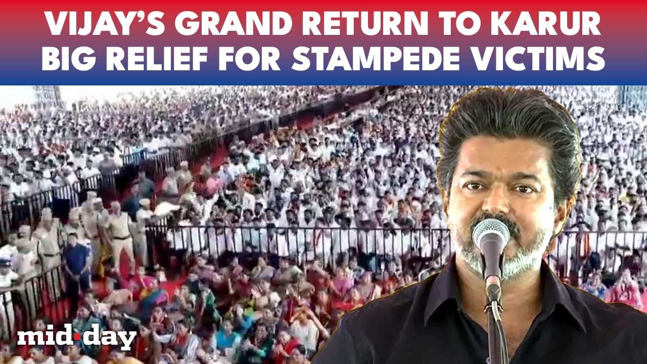Vijay Gets EMOTIONAL In Karur Over Stampede Tragedy, ATTACKS Police And DMK Over Mismanagement