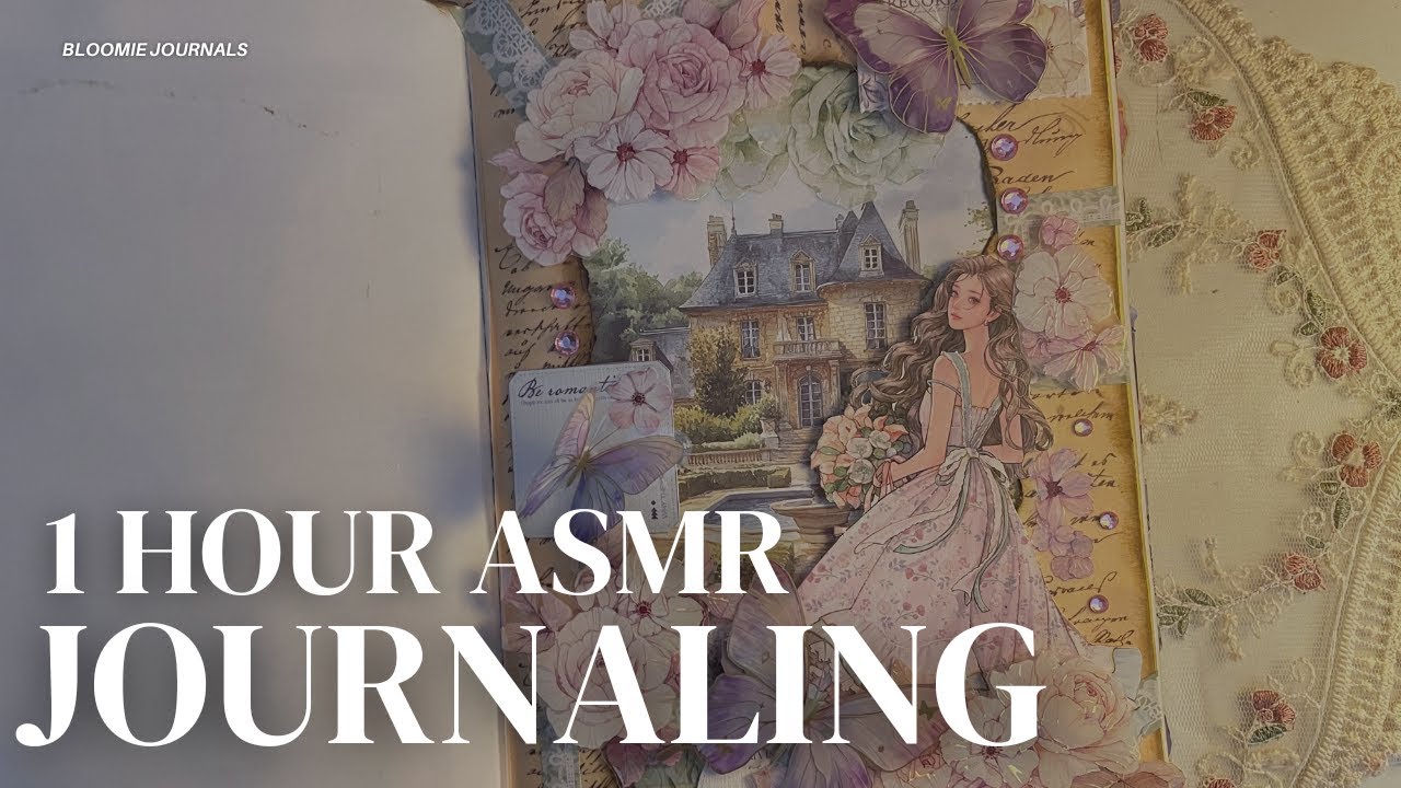 ASMR 1 Hour Journaling Paper Therapy #journaling #asmr #scrapbooking