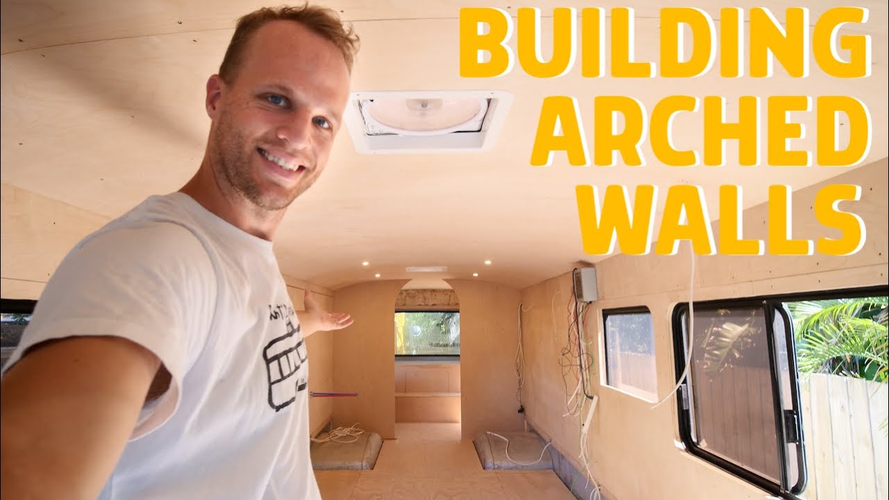 How to Build Walls in a Bus Conversion With Just Plywood and Pocket Screws