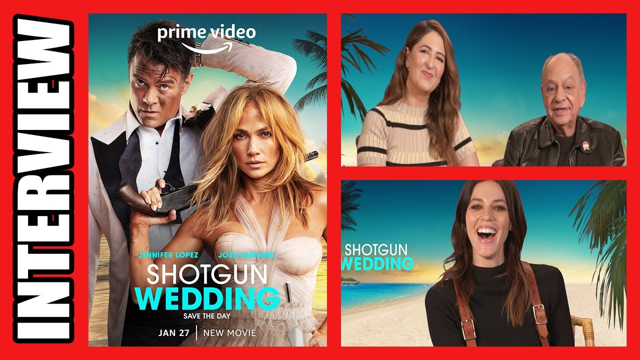 Cheech Marin, D&rsquo;Arcy Carden, and Callie Hernandez on Shotgun Wedding | Exclusive Interview