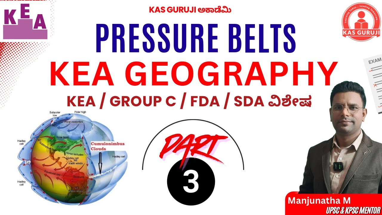 Pressure Belts - Part 3 Geography || KAS Guruji