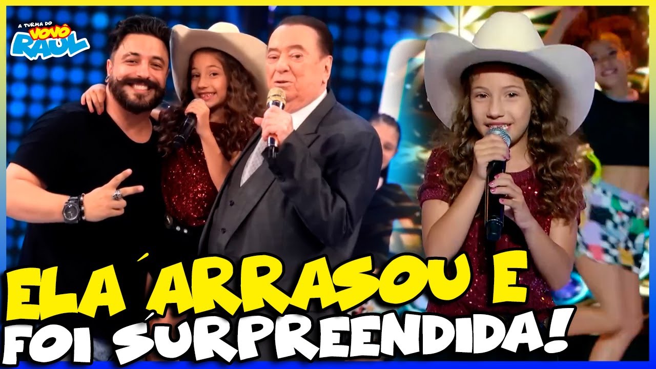 MANUELA SOLTA A VOZ E ARRASA CANTANDO SUCESSO DE IZA NA TURMA DO VOVÔ RAUL GIL