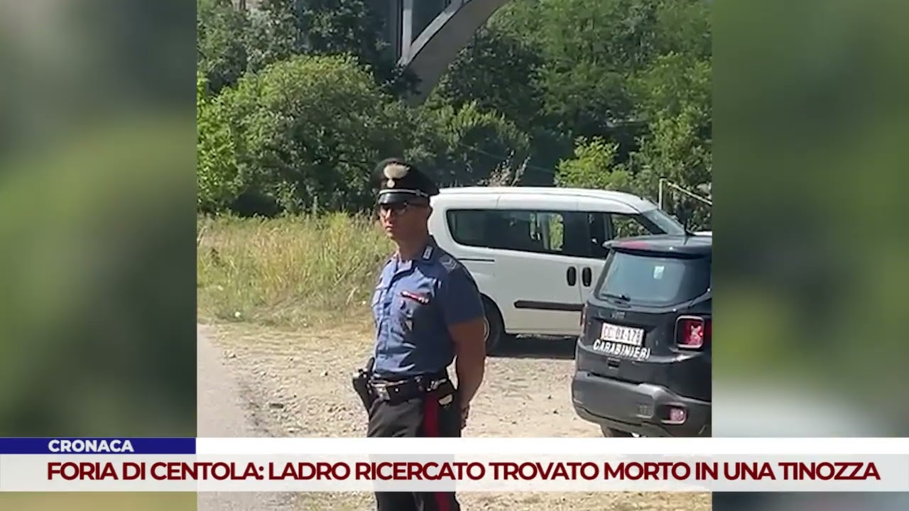 CRONACA. FORIA DI CENTOLA: LADRO RICERCATO TROVATO MORTO IN UNA TINOZZA