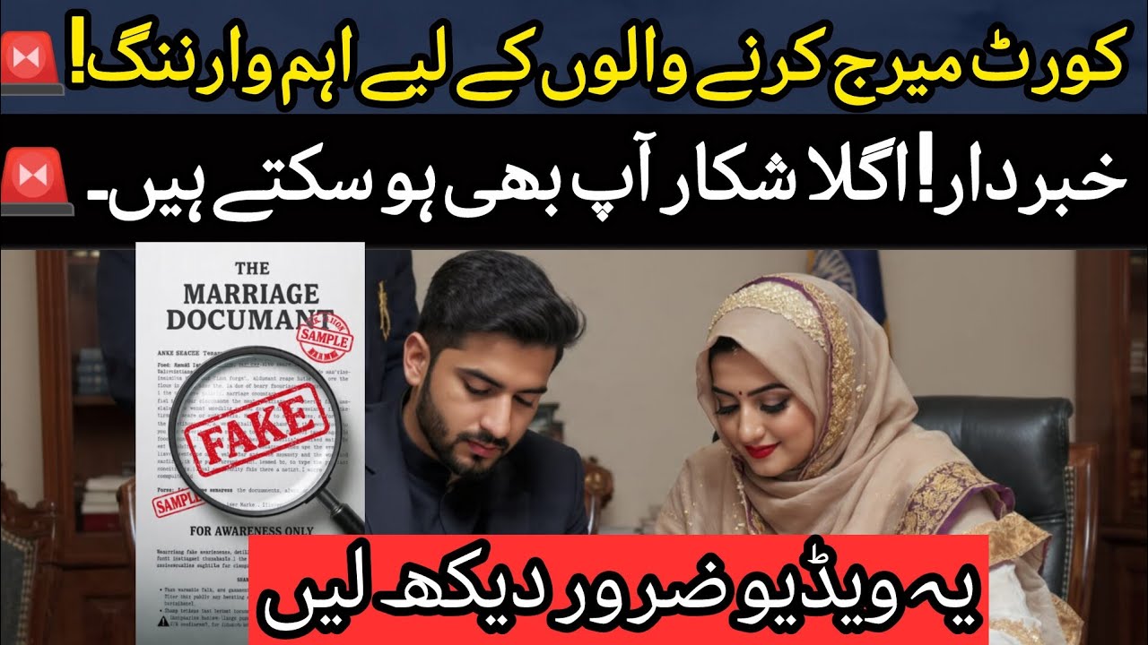 😱 Thousands May Be Trapped! Check Your Nikah Nama NOW