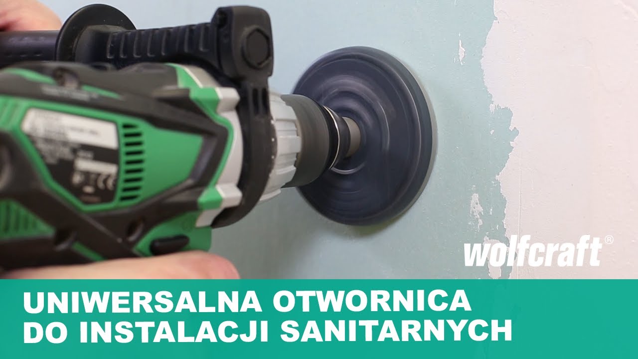 Wiercenie otwor&oacute;w pod instalacje sanitarne | wolfcraft