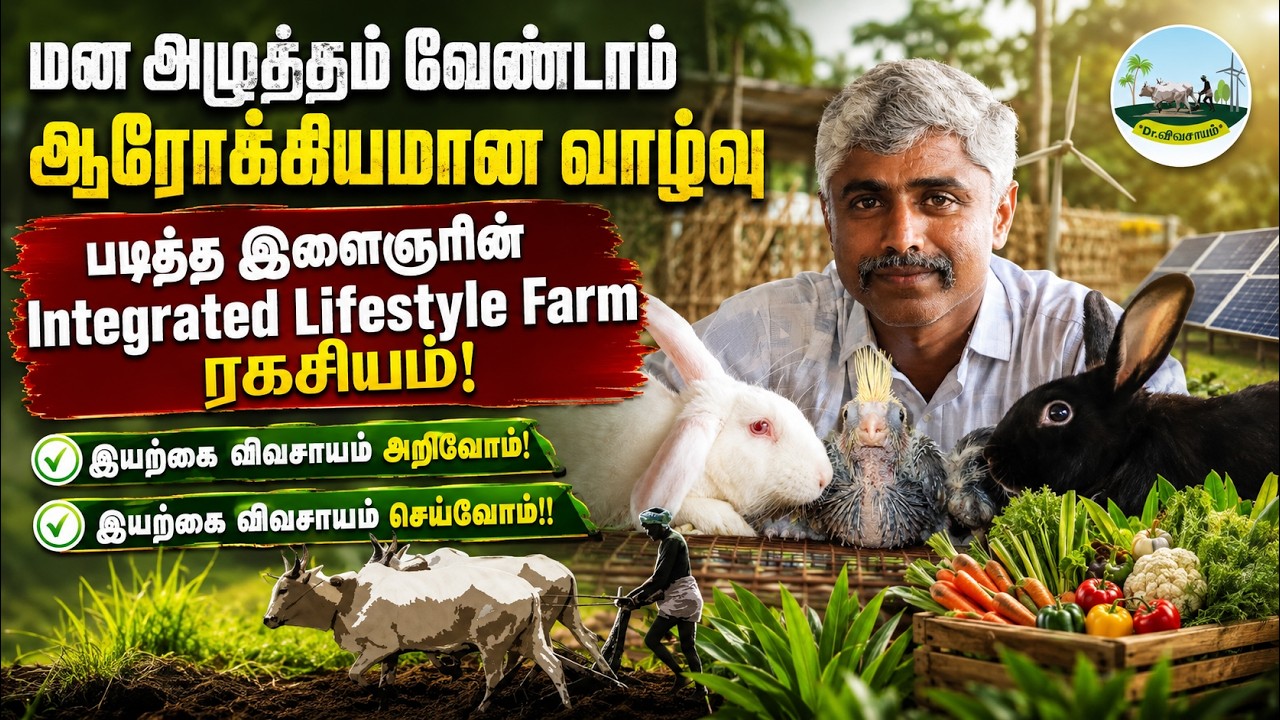 🟢மன அழுத்தம் வேண்டாம் 🟢ஆரோக்கியமான வாழ்வு🟢படித்த இளைஞரின் Integrated Lifestyle Farm ரகசியம்!