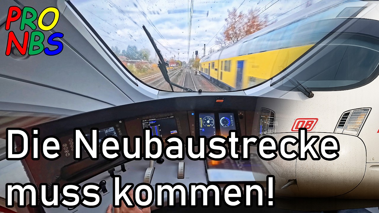 Die Bestandsstrecke H–HH ist überlastet! | ICE 1672 Uelzen–Lüneburg | ICE-T-Führerstandsmitfahrt