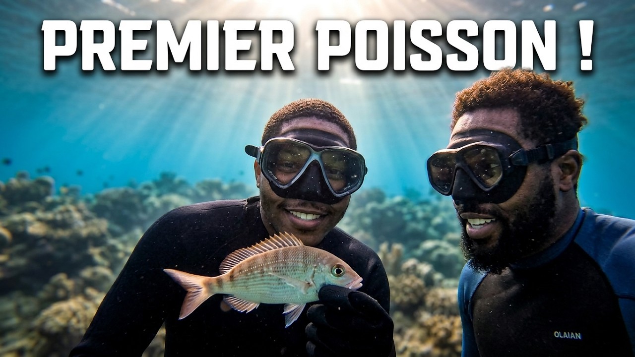 Je lui fais découvrir la chasse sous marine