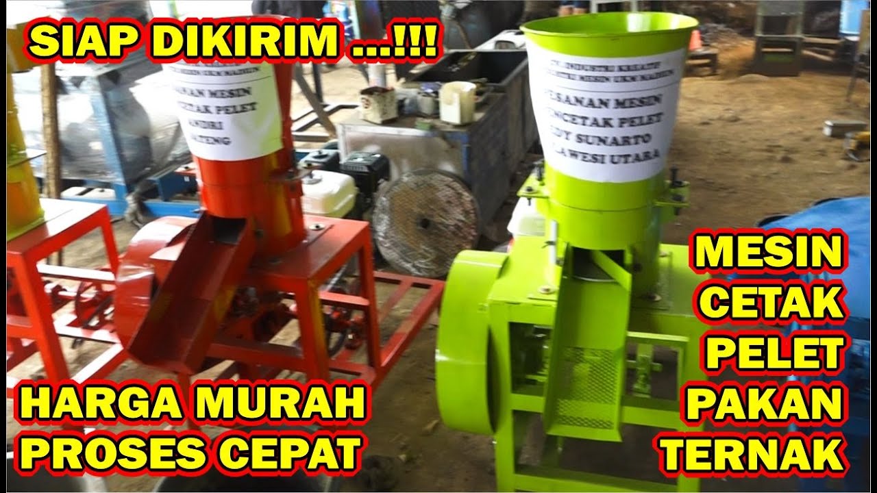 MESIN CETAK PELET PAKAN TERNAK SEPERTI IKAN, AYAM, KELINCI - HARGA MUDAH DAN MUDAH DIOPERASIKAN