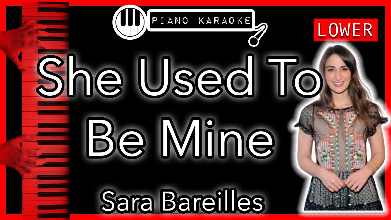 She Used To Be Mine (LOWER -3) - Sara Bareilles - Piano Karaoke Instrumental