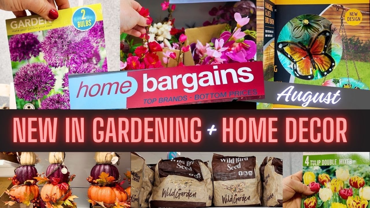 NEW Gardening Range at Home Bargains 🌱 Bird Feed 🦆 & Cosy Home Decor 🍂 | August 2025 Shop With Me!