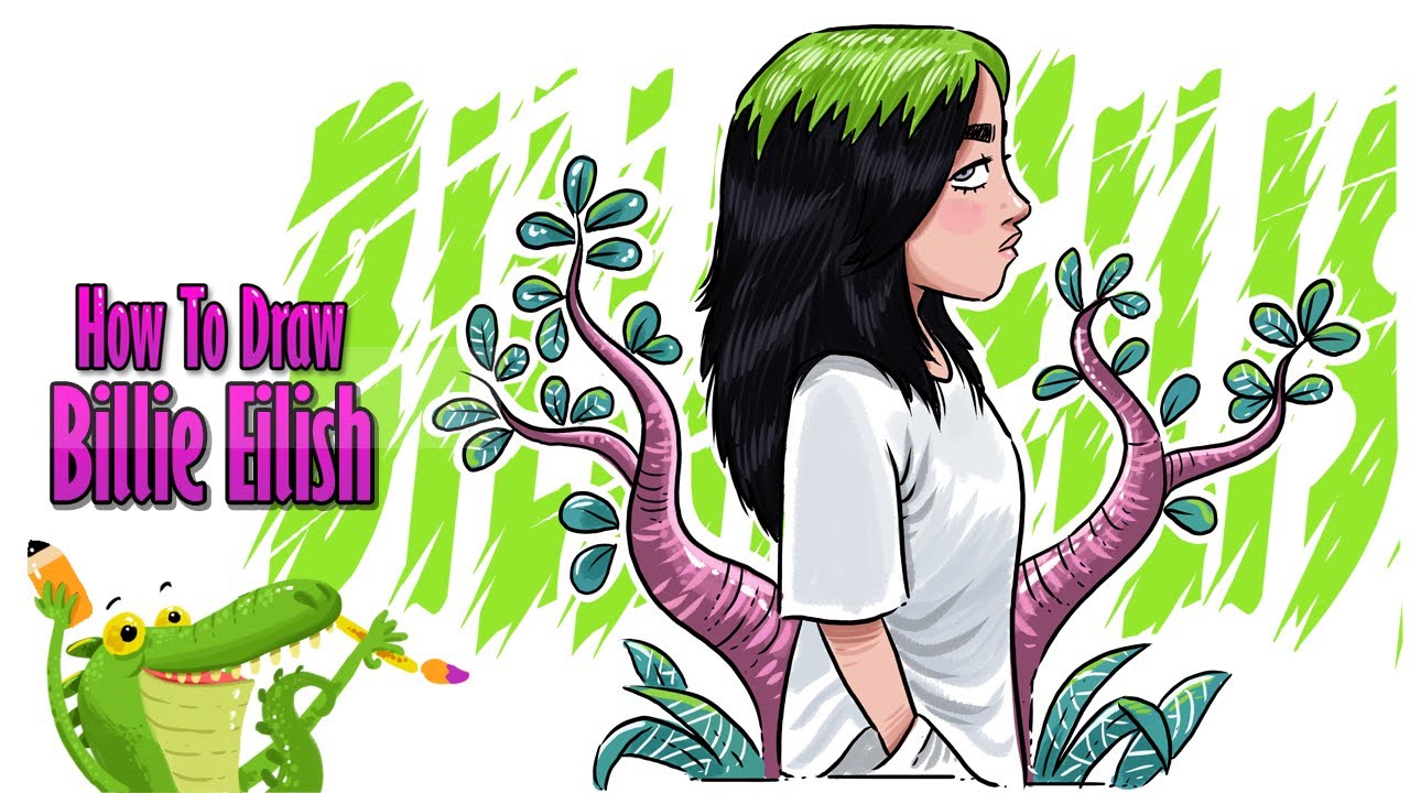 How to draw Billie Eilish - my future Animation