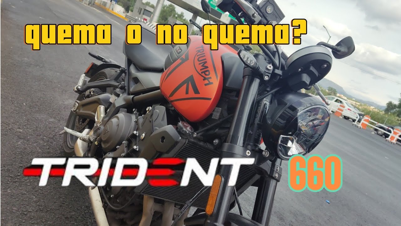 probando la Triumph Trident 660