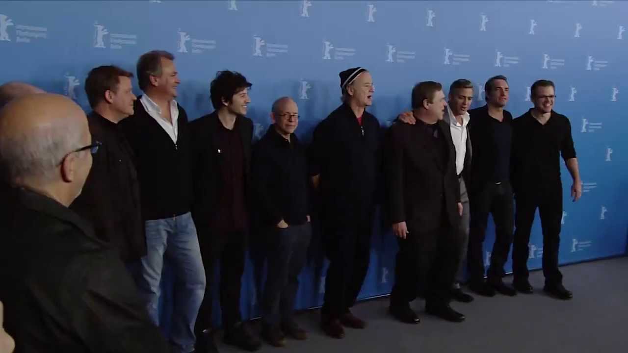 George Clooney & Co singing at the Photo Call for 