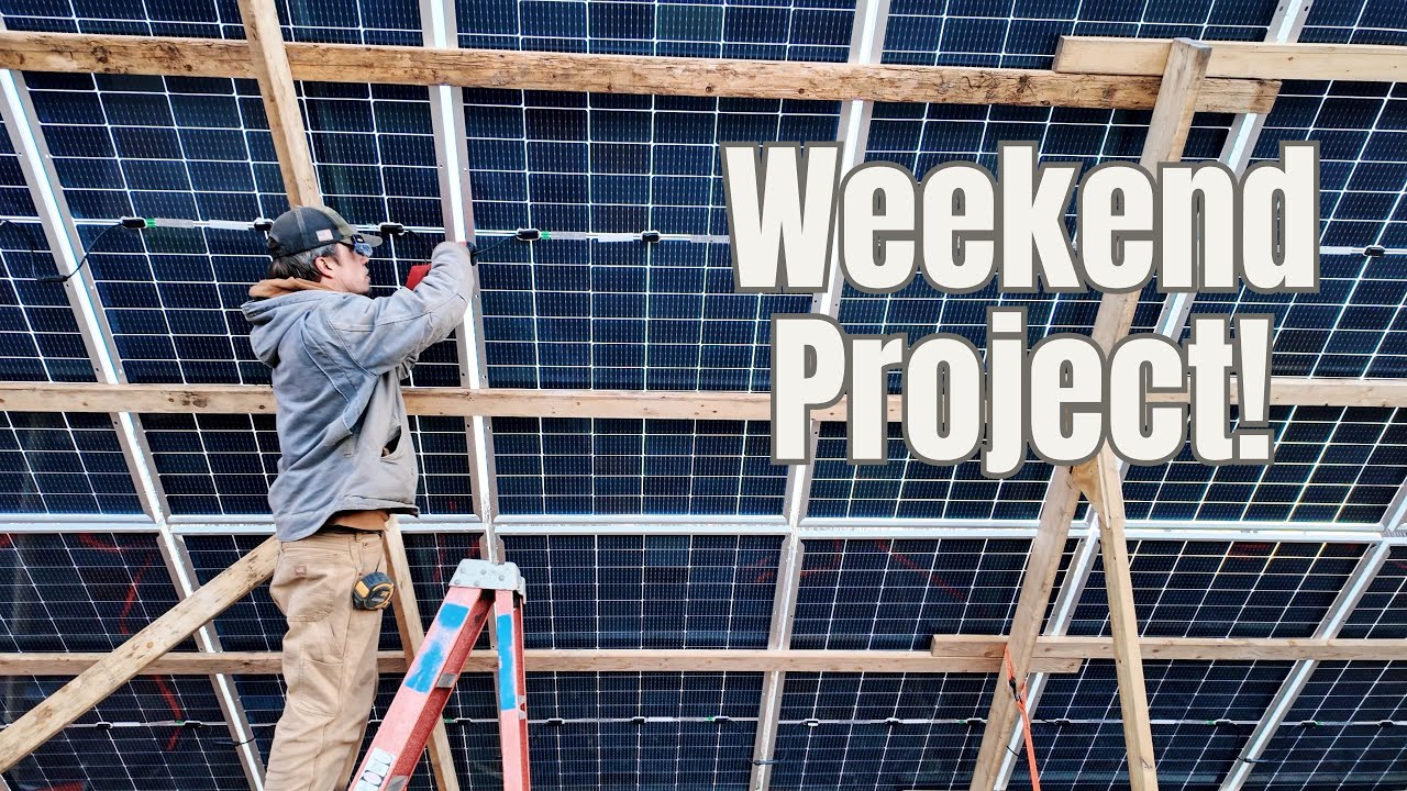 Building a HUGE Temporary Solar Array for Our 3-Phase Power System