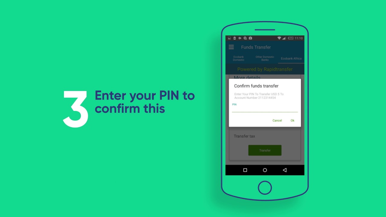 Ecobank Mobile App Tutorial: Transfer Money Between Accounts