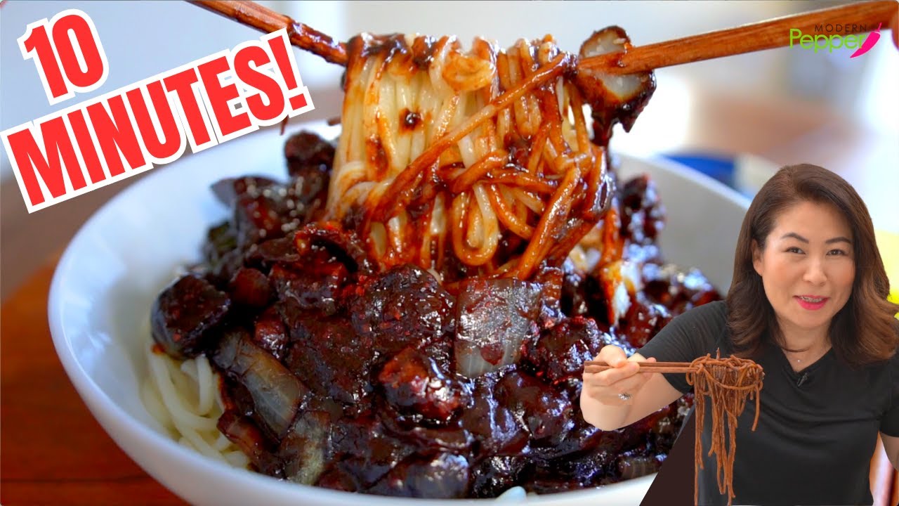 SECRET 🤫 10 Minute JjaJangMyun Noodle Recipe: Restaurant-Quality Black Bean Sauce Noodles 짜장면
