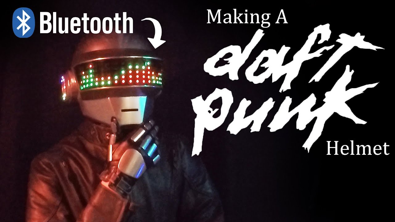 Making A DAFT PUNK HELMET with Bluetooth Controlled LEDs!