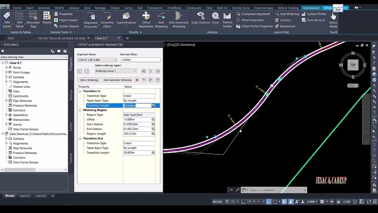 CURSO DE SOBREANCHOS EN CARRETERAS CON CIVIL 3D Y DG 2018