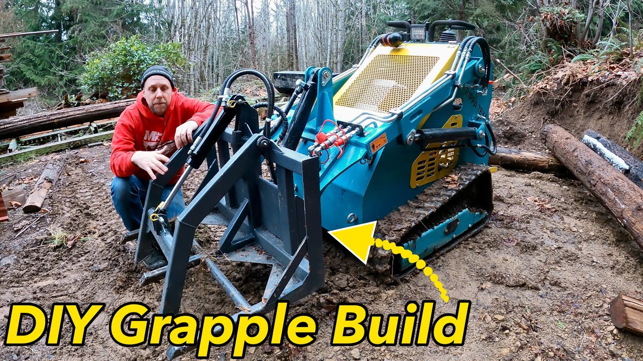 Building a Grapple for my Chinese skid steer  #skidsteer #fabrication