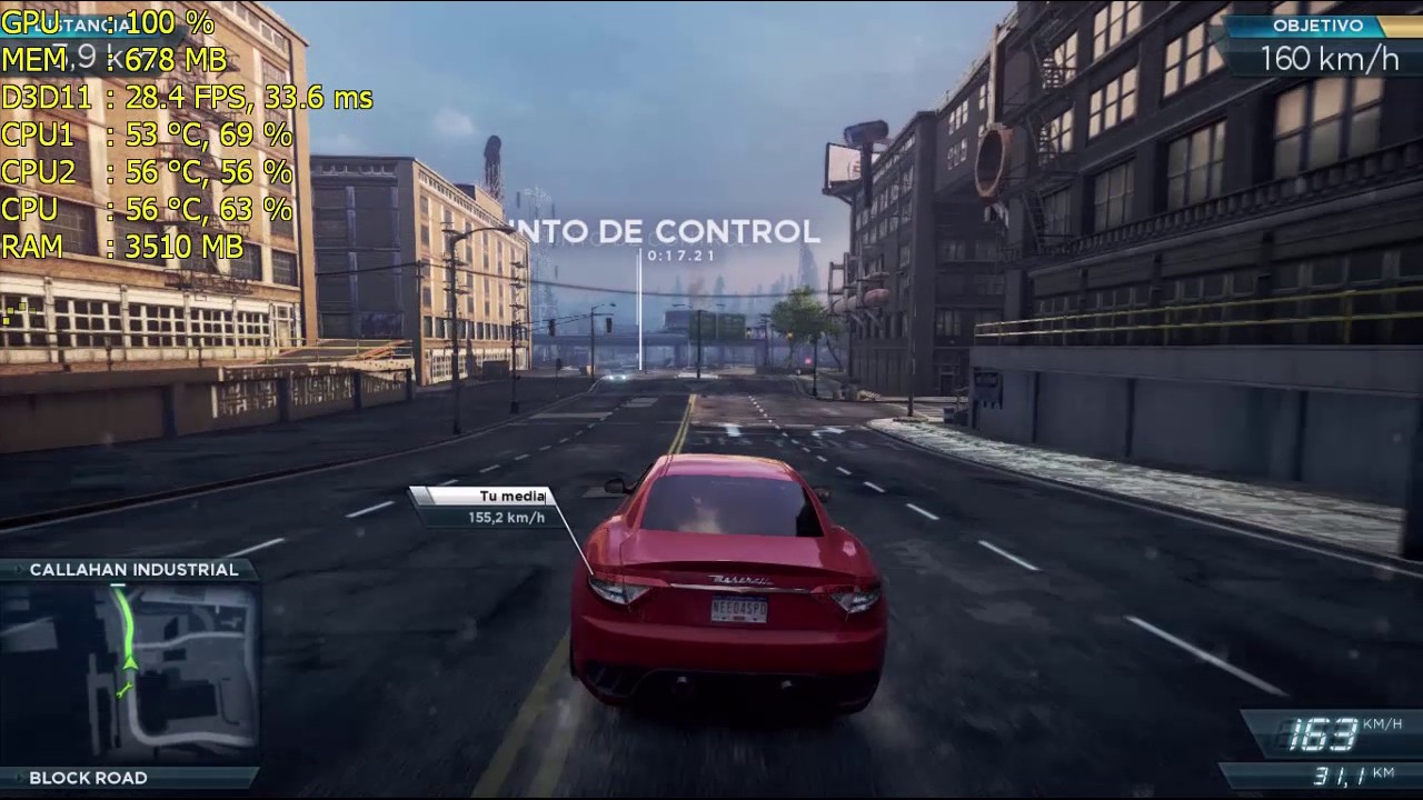 Need for Speed Most Wanted on Intel HD Graphics 530 Intel Pentium G4500
