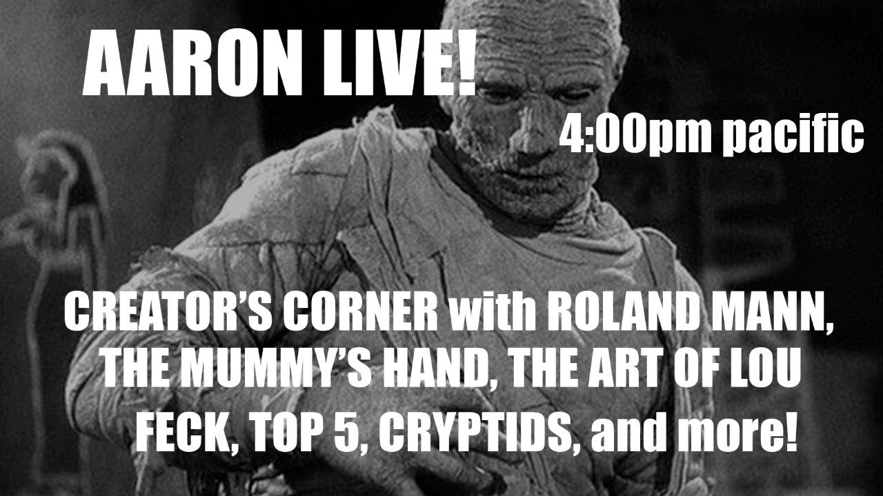 AARON LIVE!  5/27/24  SPECIAL GUEST ROLAND MANN and SILVERLINE COMICS