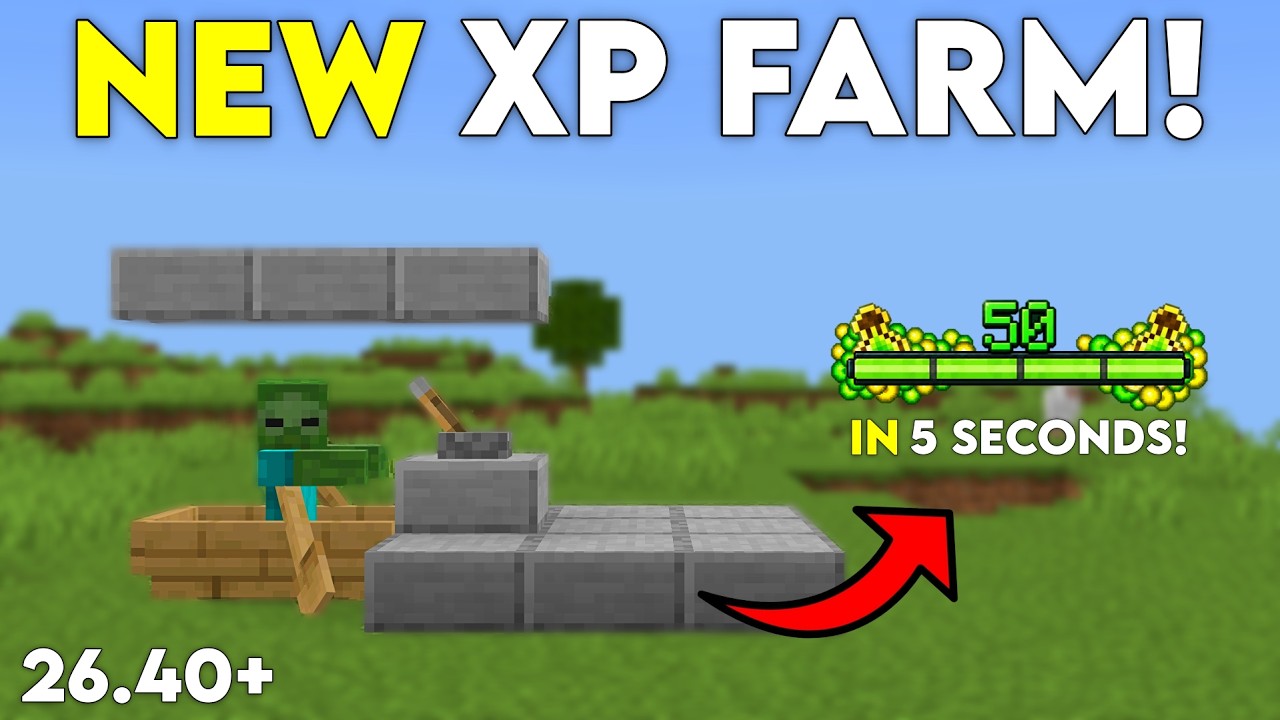NEW BEST EVER XP FARM in Minecraft Bedrock! (26.1+)