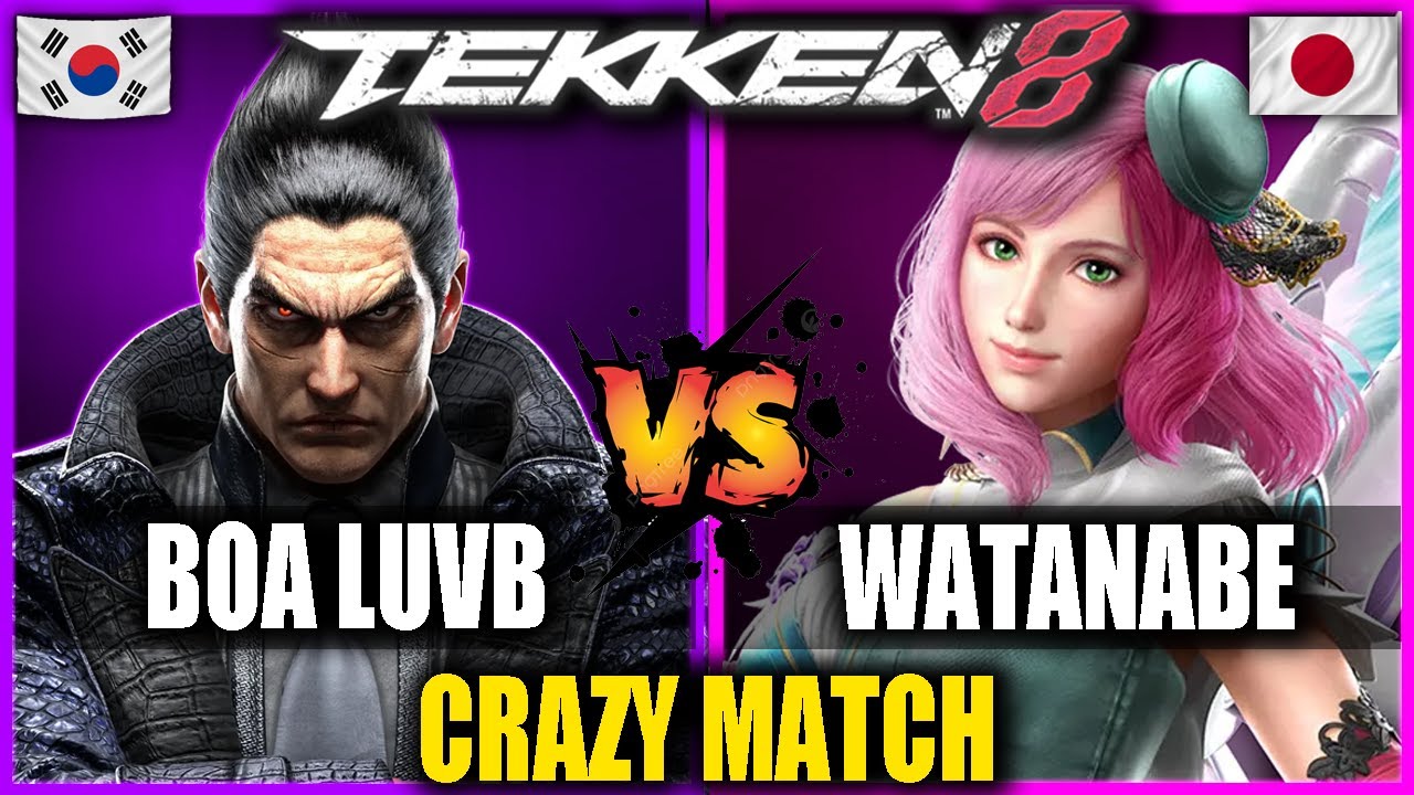 INTENSE Tekken 8 Set - BoA Luvb vs Watanabe (Kazuya vs Alisa) - PRO Tekken 8 Replays