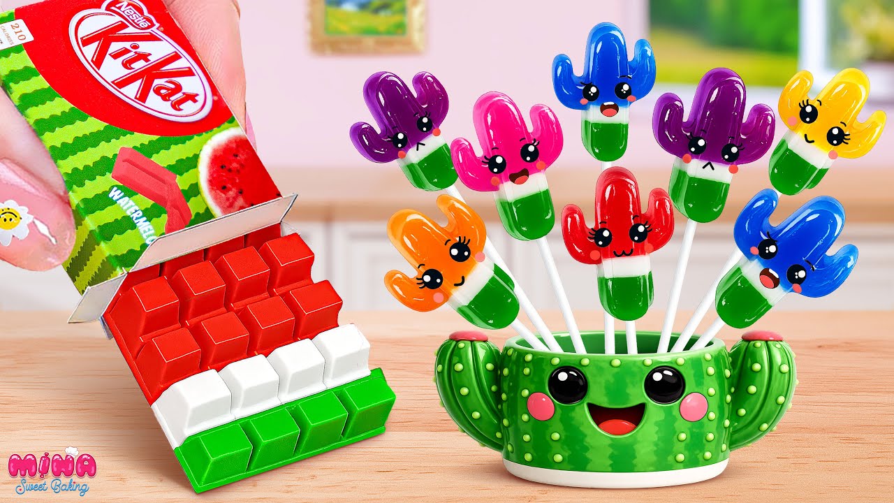 🌵Cactus Jelly vs Watermelon Cake🌵Amazing KITKAT Chocolate Cake Mixed Recipe | Mina Sweet Baking