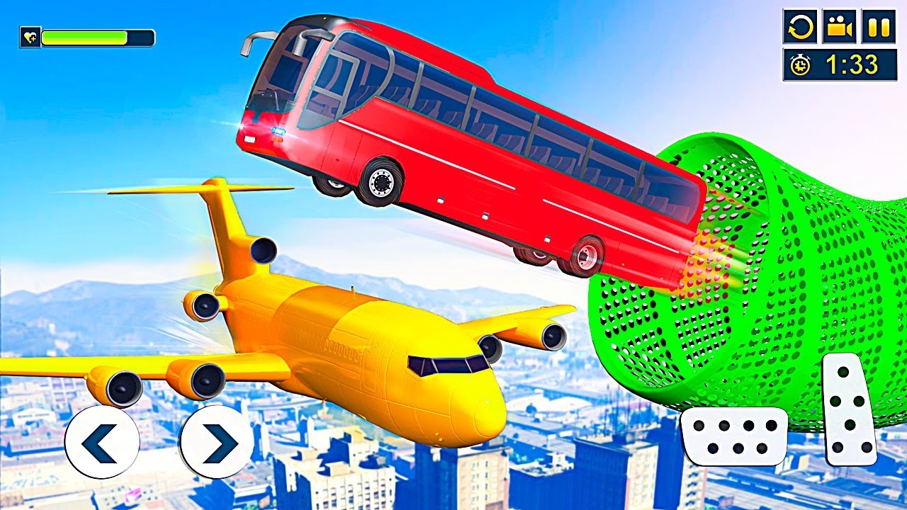 Impossible Bus Stunt Driving 2025 - Mega Ramp Racing Driving Simulator 🎮