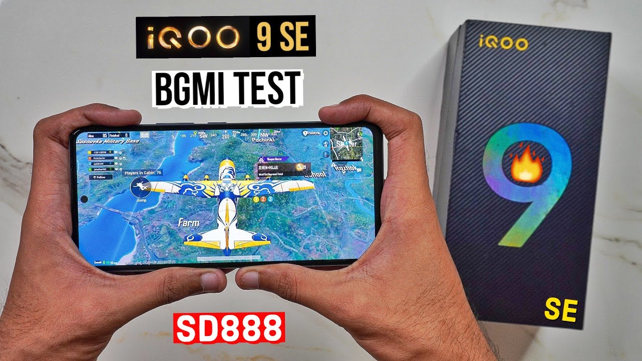 iQOO 9 SE Pubg Test, Heating and Battery Test (SD888) | Shocked 😱