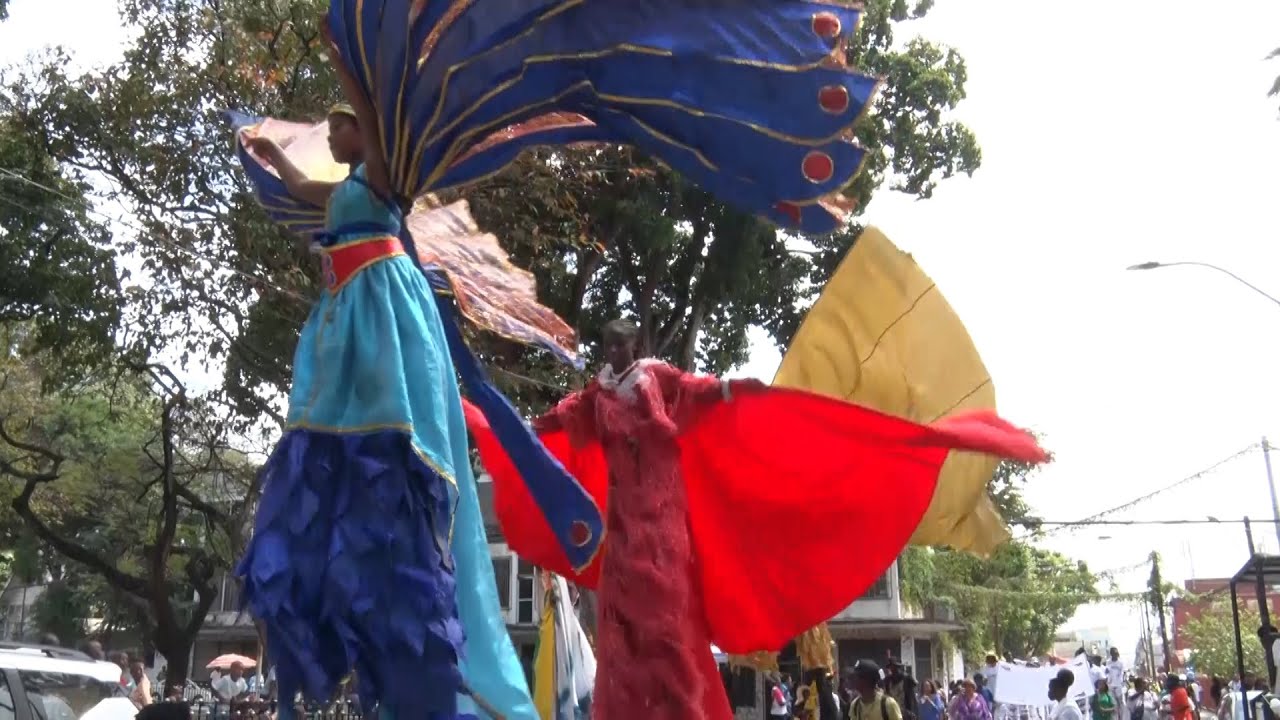 Traditional Carnival Characters Parade Through Capital City