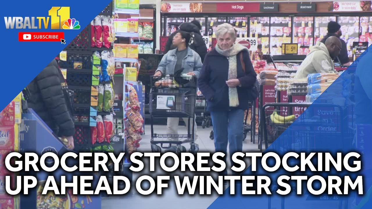 Grocery stores in Baltimore stocking up ahead of winter storm
