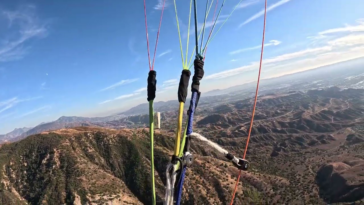 Paragliding over Kagel Canyon 11/10/24