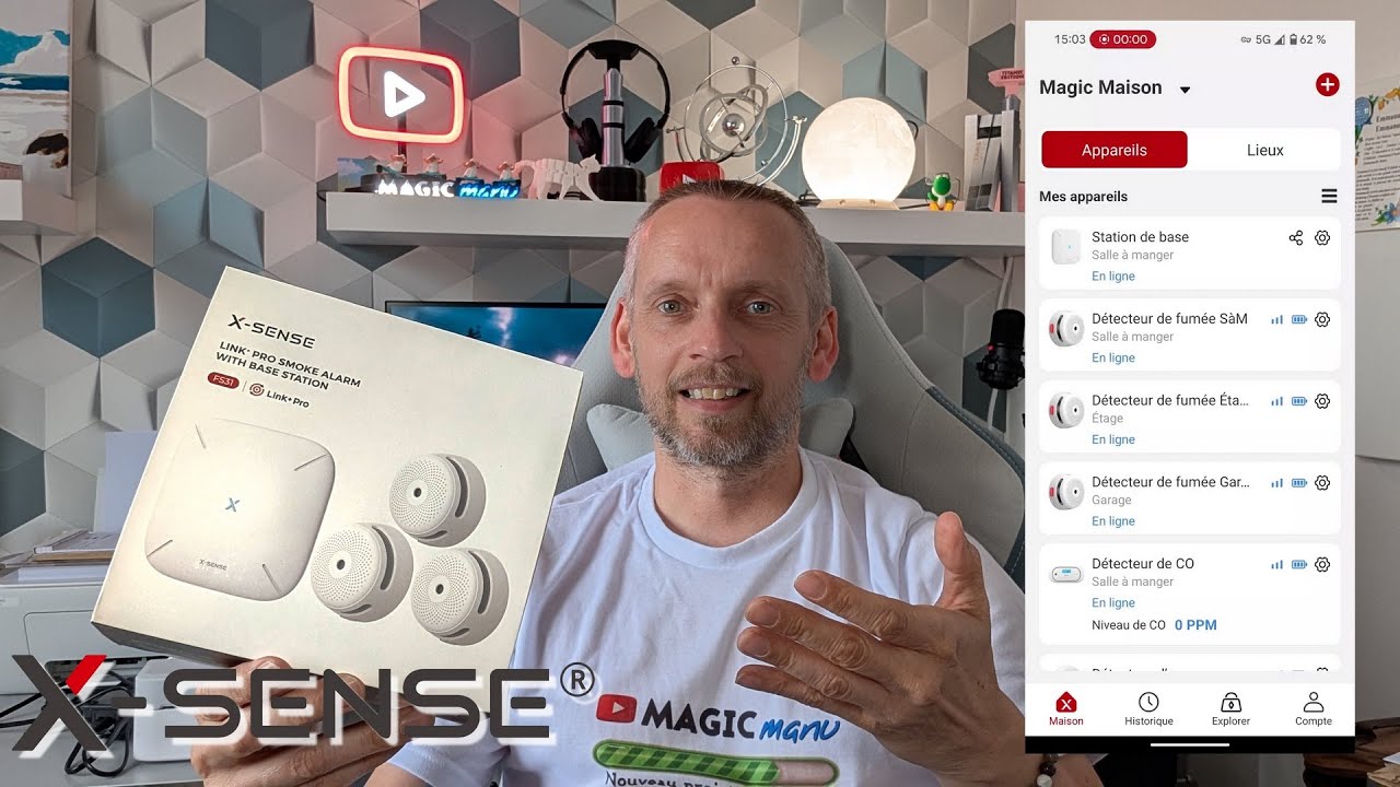Ma maison protégée H24 grâce à ce kit X-Sense Link+ Pro connecté (fumées, CO2, eau...)