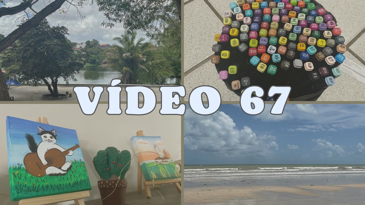 Vídeo 67 - Passeio na bica, pintura finalizada e praia
