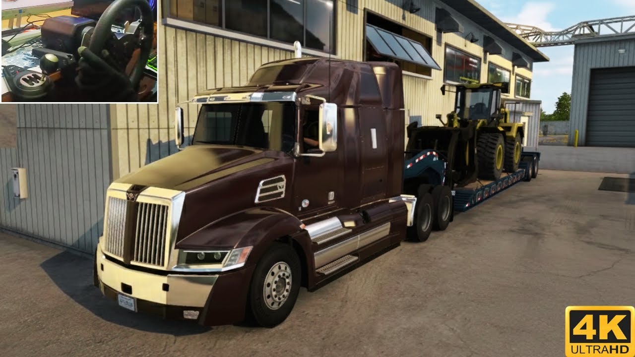 American Truck Western Star 5700 XE On Duty | Delivered Huge Wheel Loader to Calimondo Company